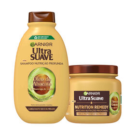 Conjunto Champô e Máscara Ultra Suave Abacate e Carité