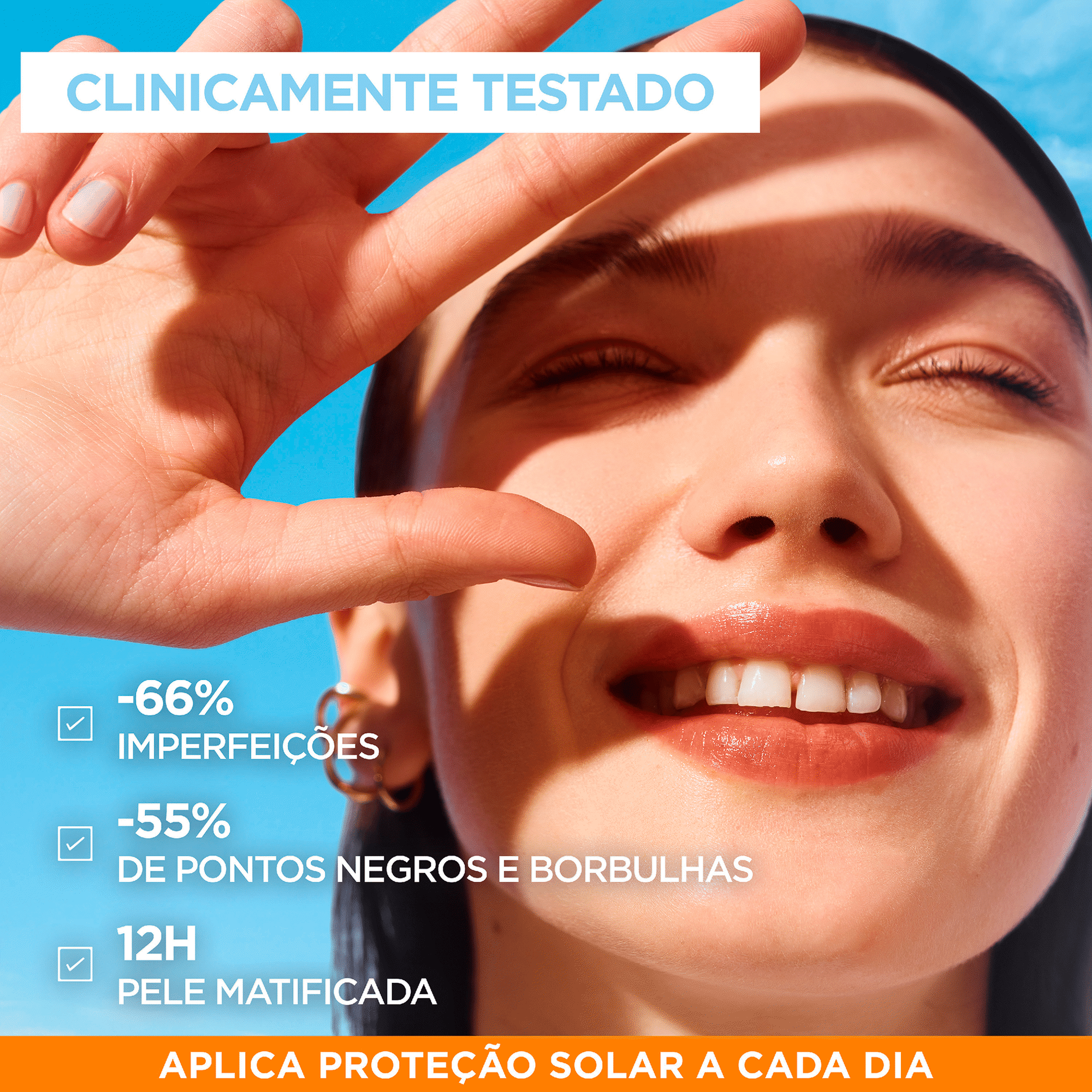 Protetor Solar Fluído Ambre Solaire Anti-Imperfeições FPS 50+ Protetor Solar Fluído Ambre Solaire Anti-Imperfeições FPS 50+