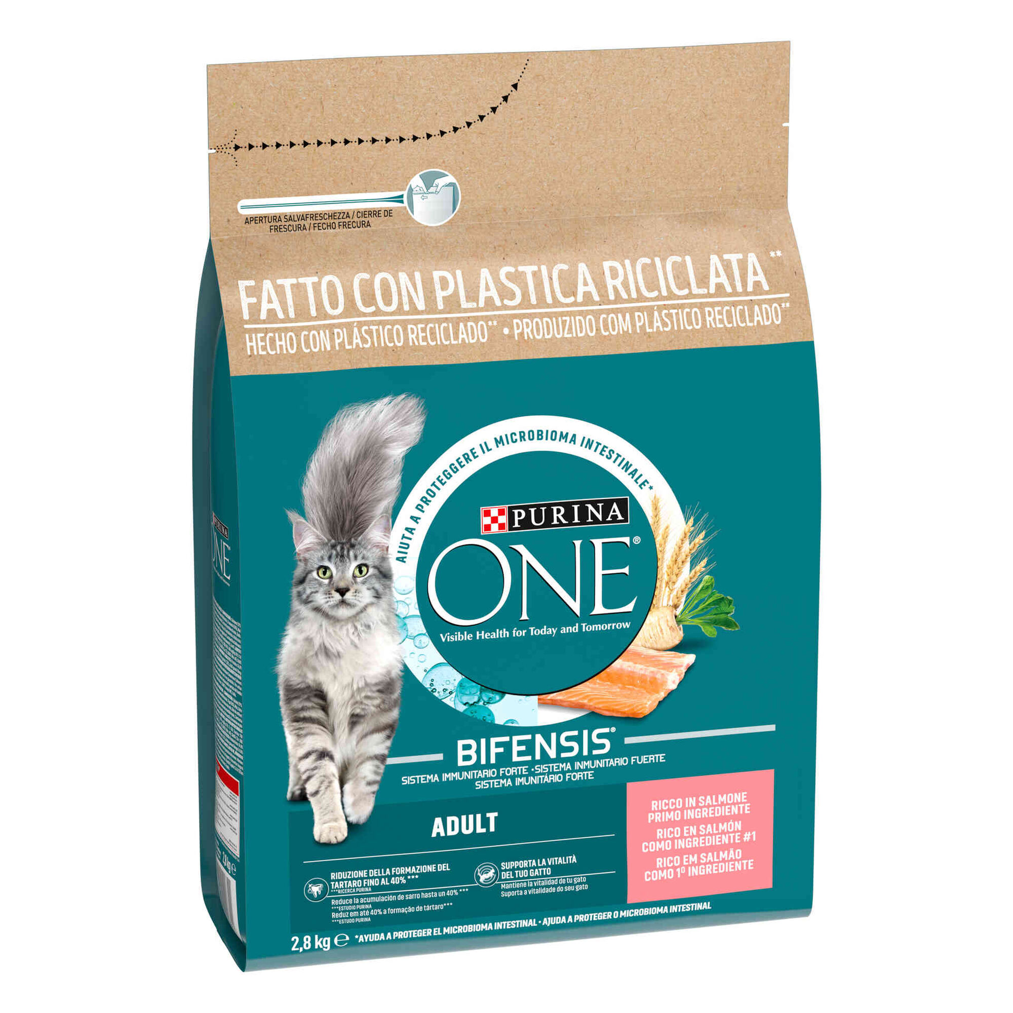 Ra&ccedil;&atilde;o para Gato Adulto Salm&atilde;o Purina One