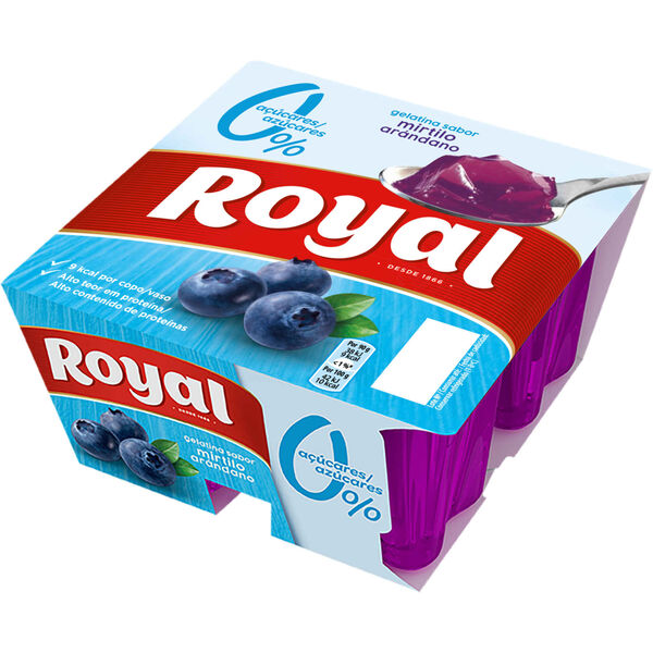 Gelatina Pronta Mirtilo sem Açúcar Royal