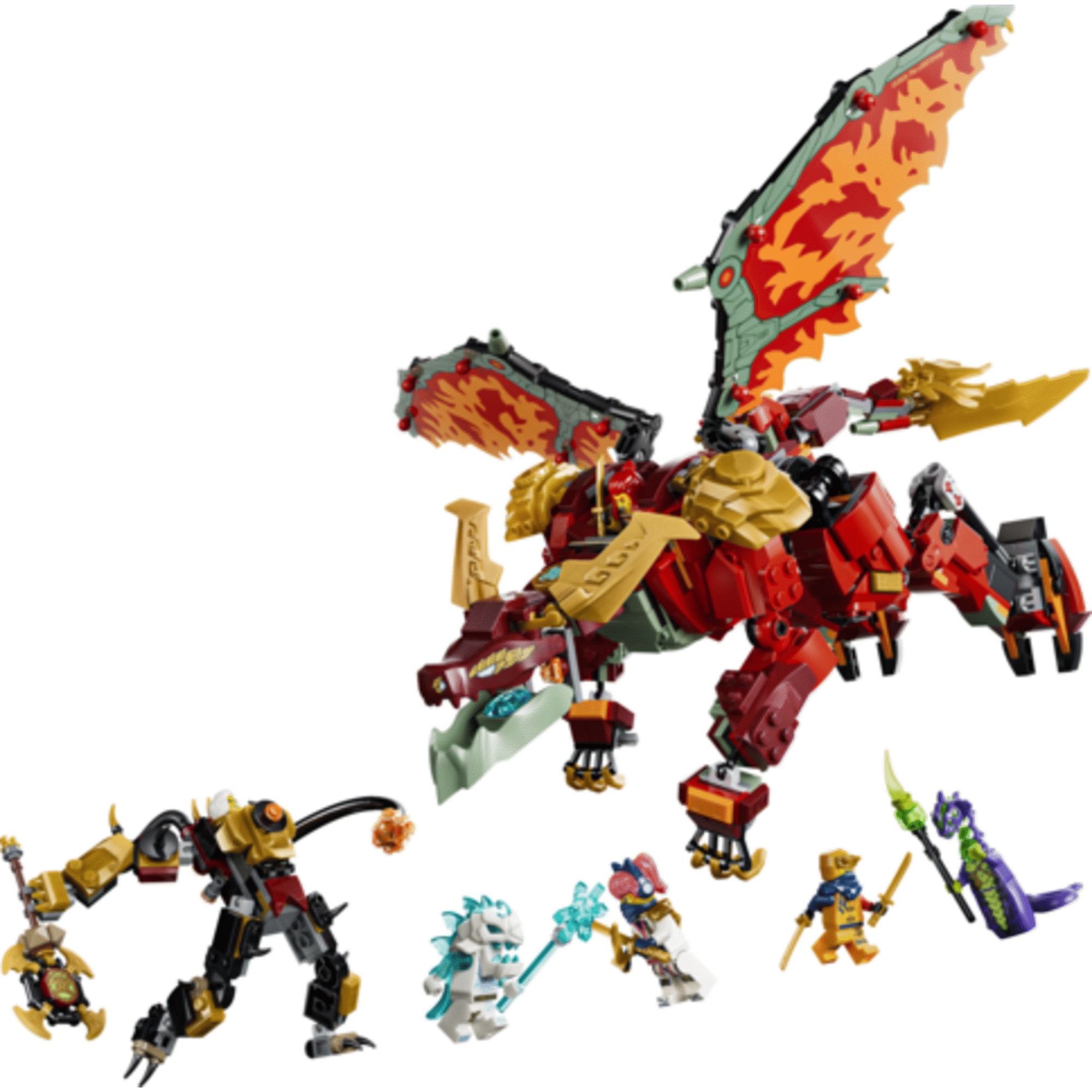 LEGO Ninjago - Rob&ocirc; Drag&atilde;o Transformador da Wyldfyre - 71868