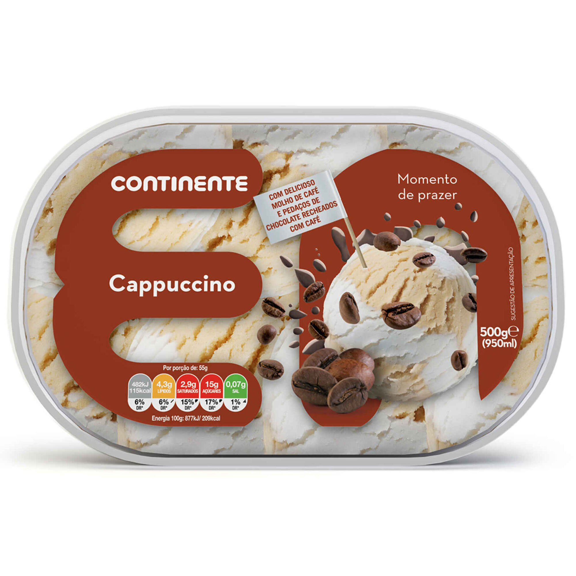 Gelado de Cappuccino Gelado de Cappuccino