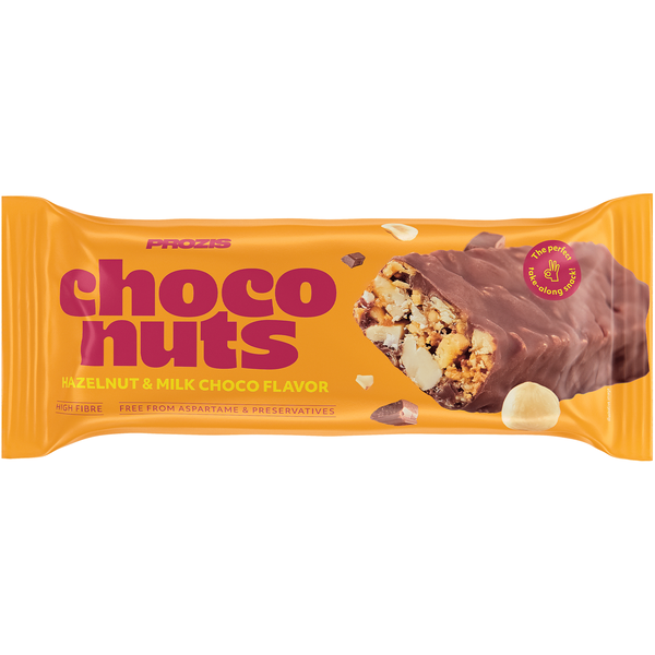 Barra de Chocolate de Leite com Avelã Prozis