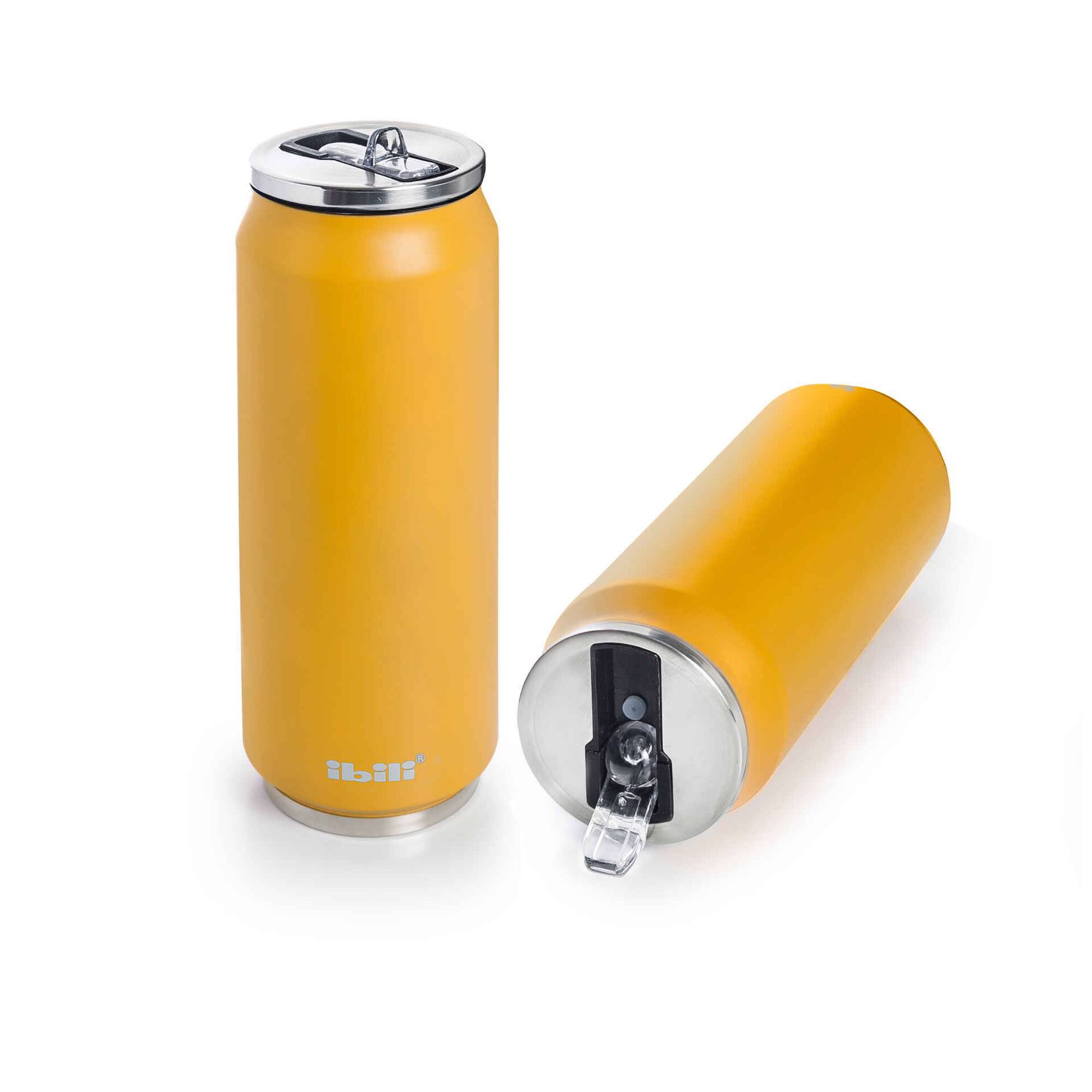 Lata Isotérmica Aço Inoxidável 0,5L Amarelo Mango