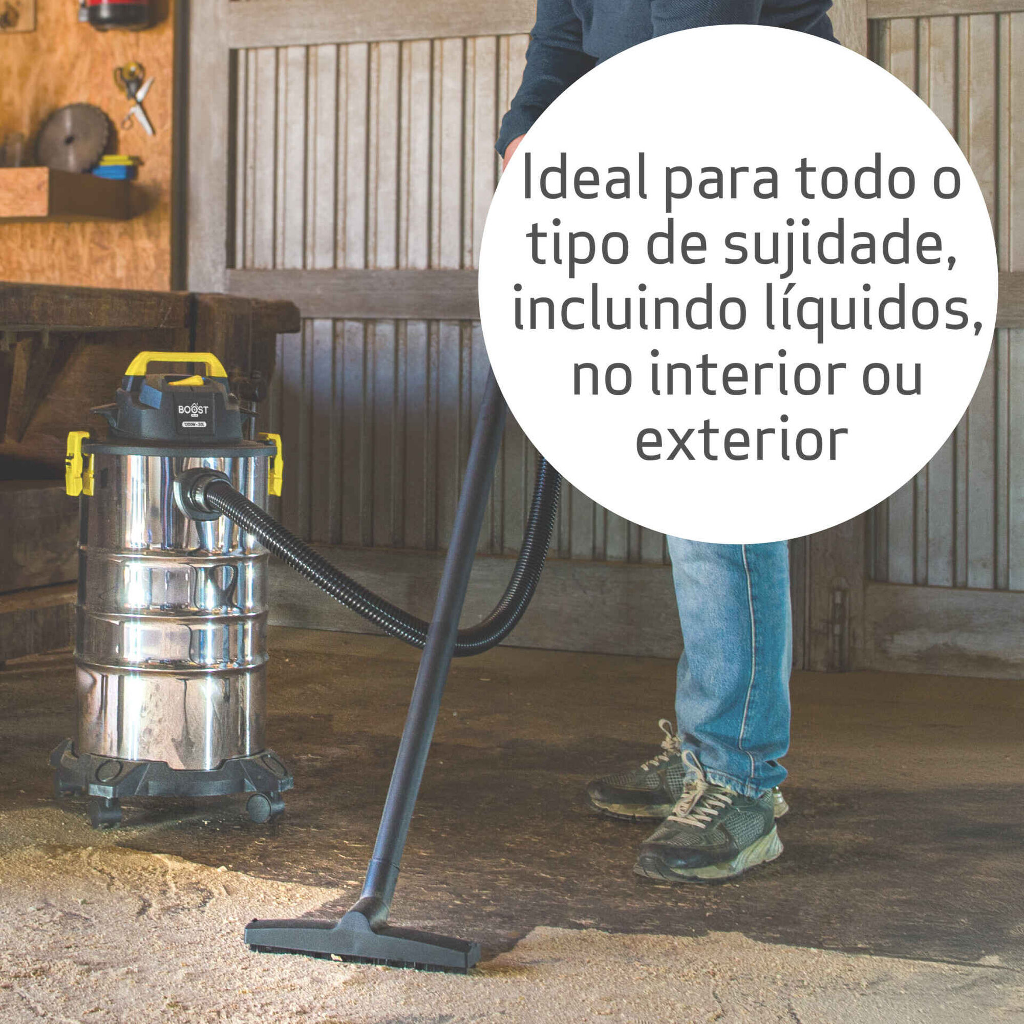 Aspirador S&oacute;lidos e L&iacute;quidos 30L Boost