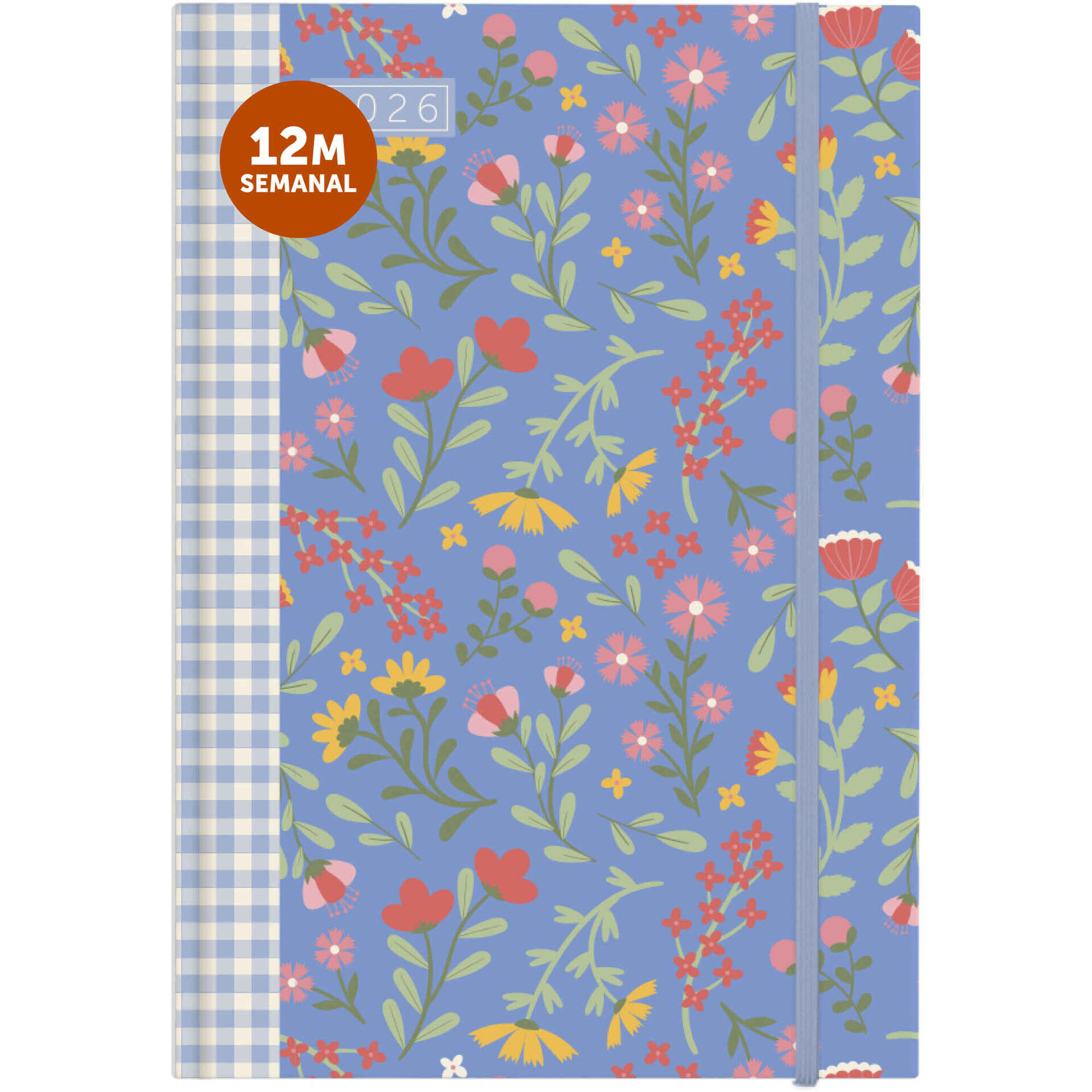 Agenda A5 2026 12 Meses (várias cores)