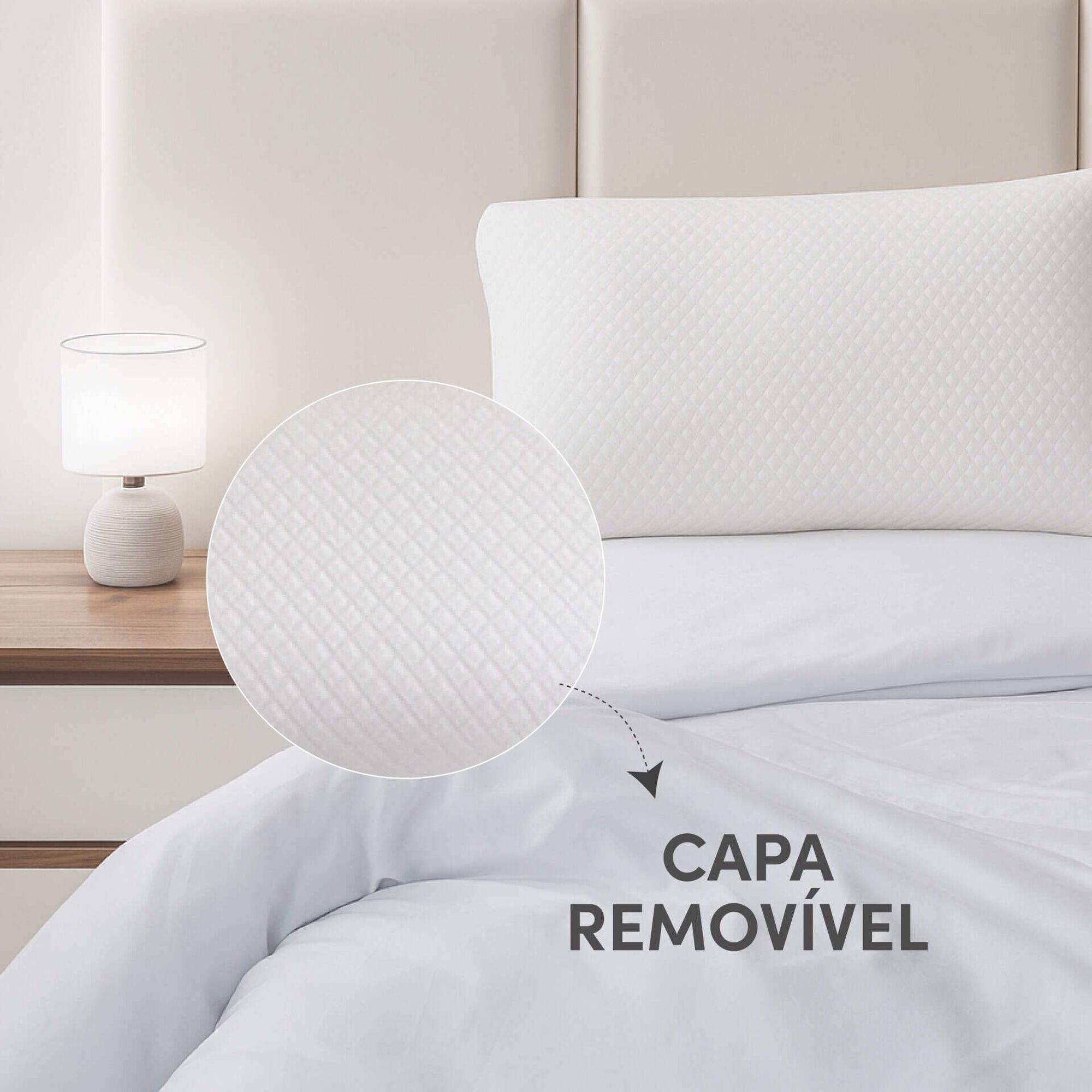 Almofada Memória Viscoelástica Anatómica 40x60cm