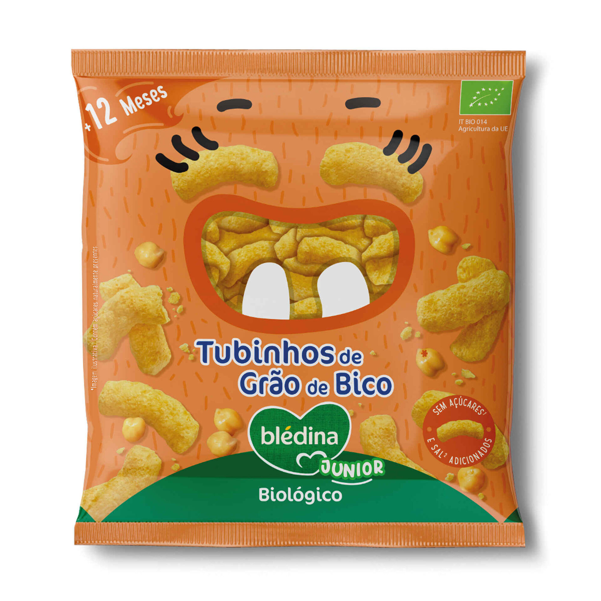 Snack para Bebé Tubinhos de Grão de Bico +12M