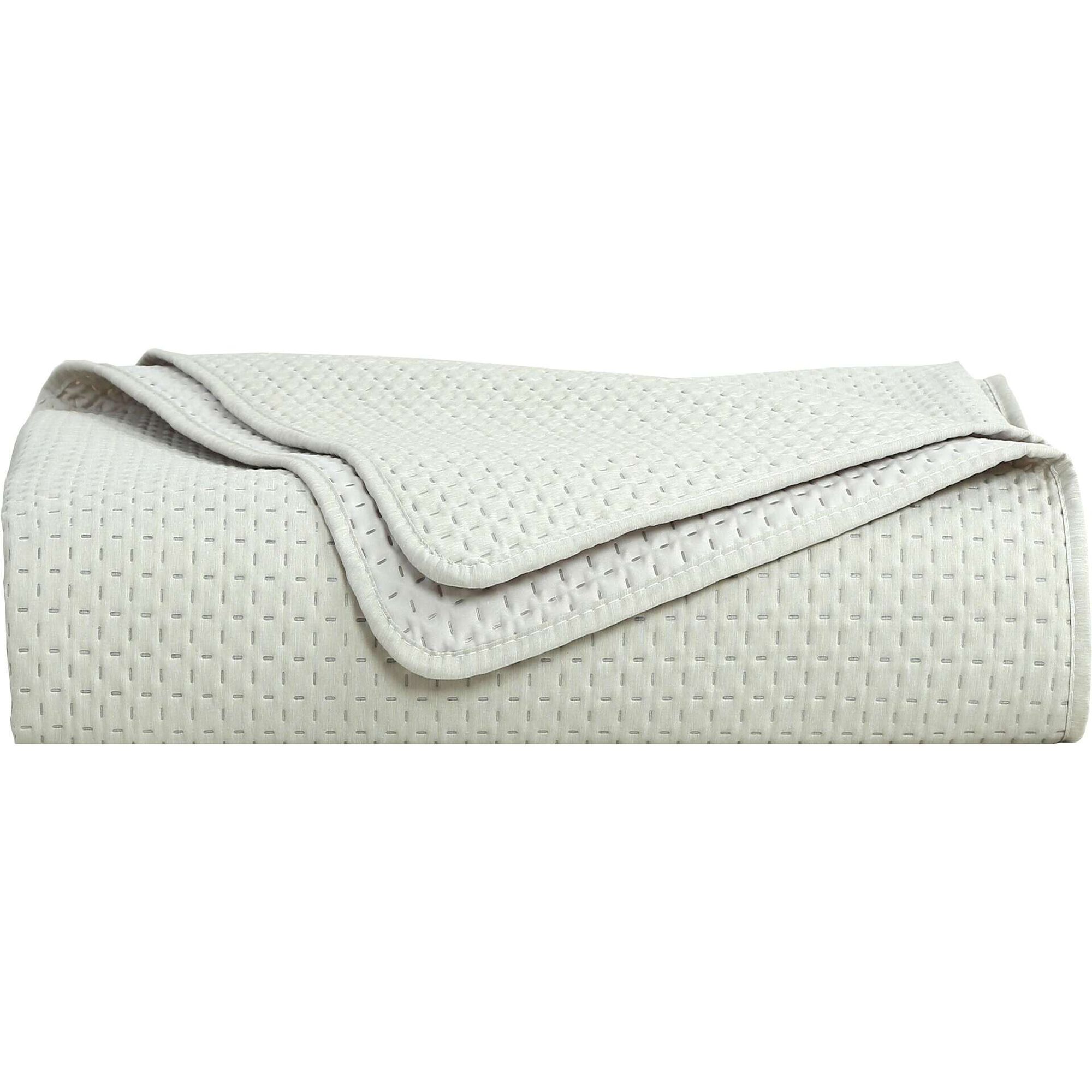 Colcha Jacquard Bege Melange