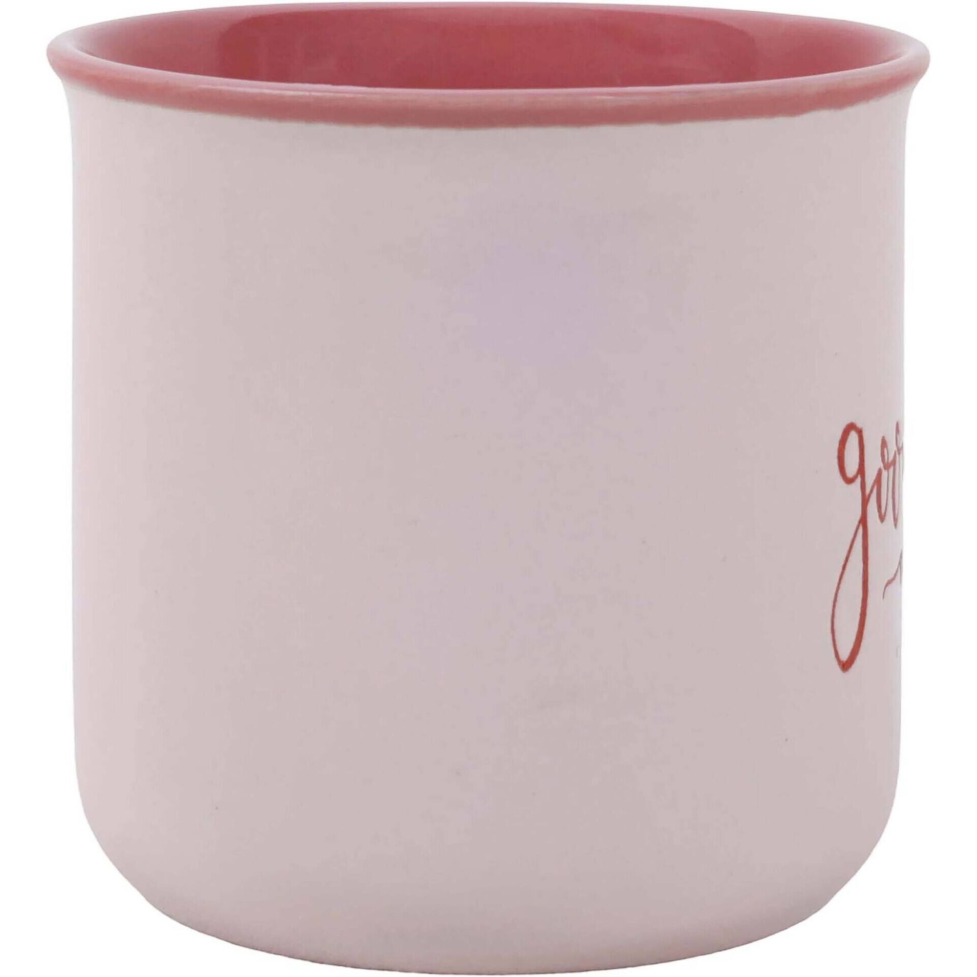 Caneca 330ml Rosa Interior Colorido Kasa