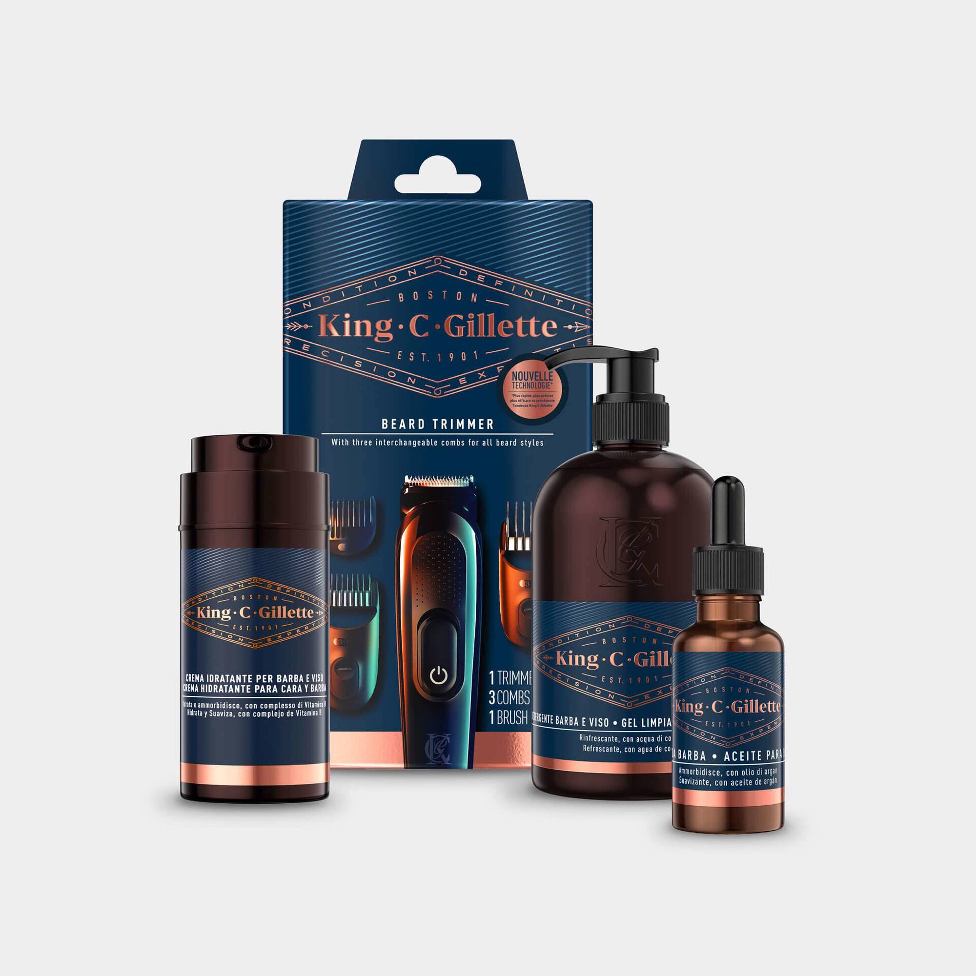 Cuidado e Hidratação Rosto e Barba King C Cuidado e Hidratação Rosto e Barba King C