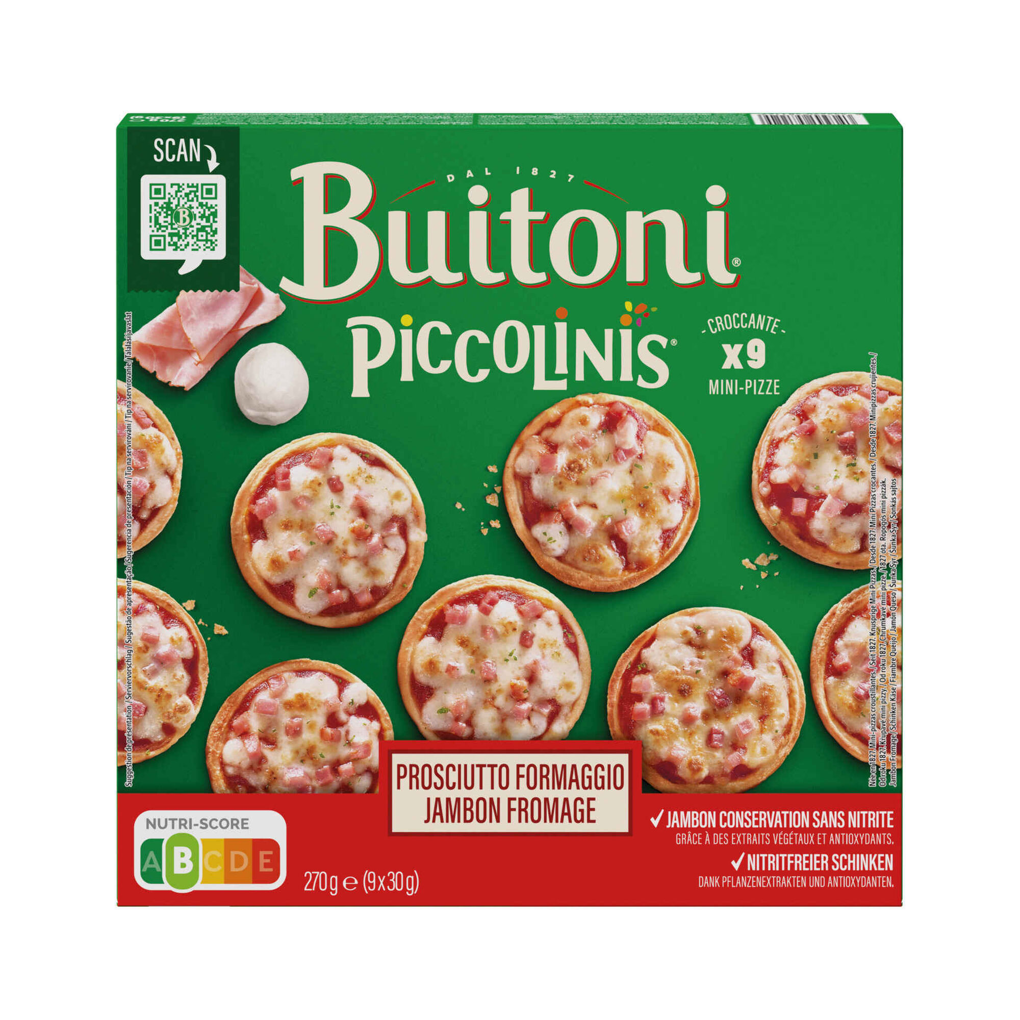 Mini Pizzas de Fiambre e Queijo