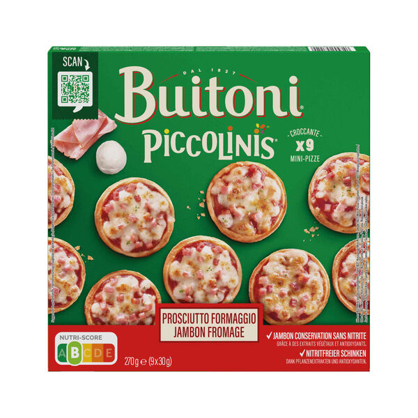Mini Pizzas de Fiambre e Queijo Buitoni Piccolinis