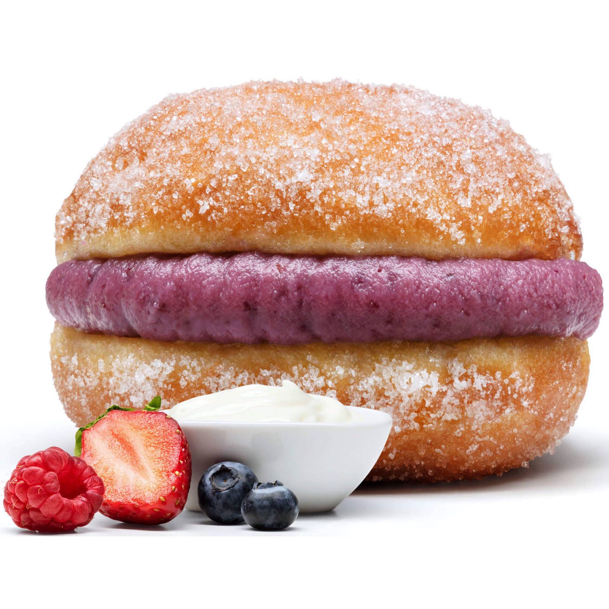 Bola Berlim com Cheesecake Bola Berlim com Cheesecake