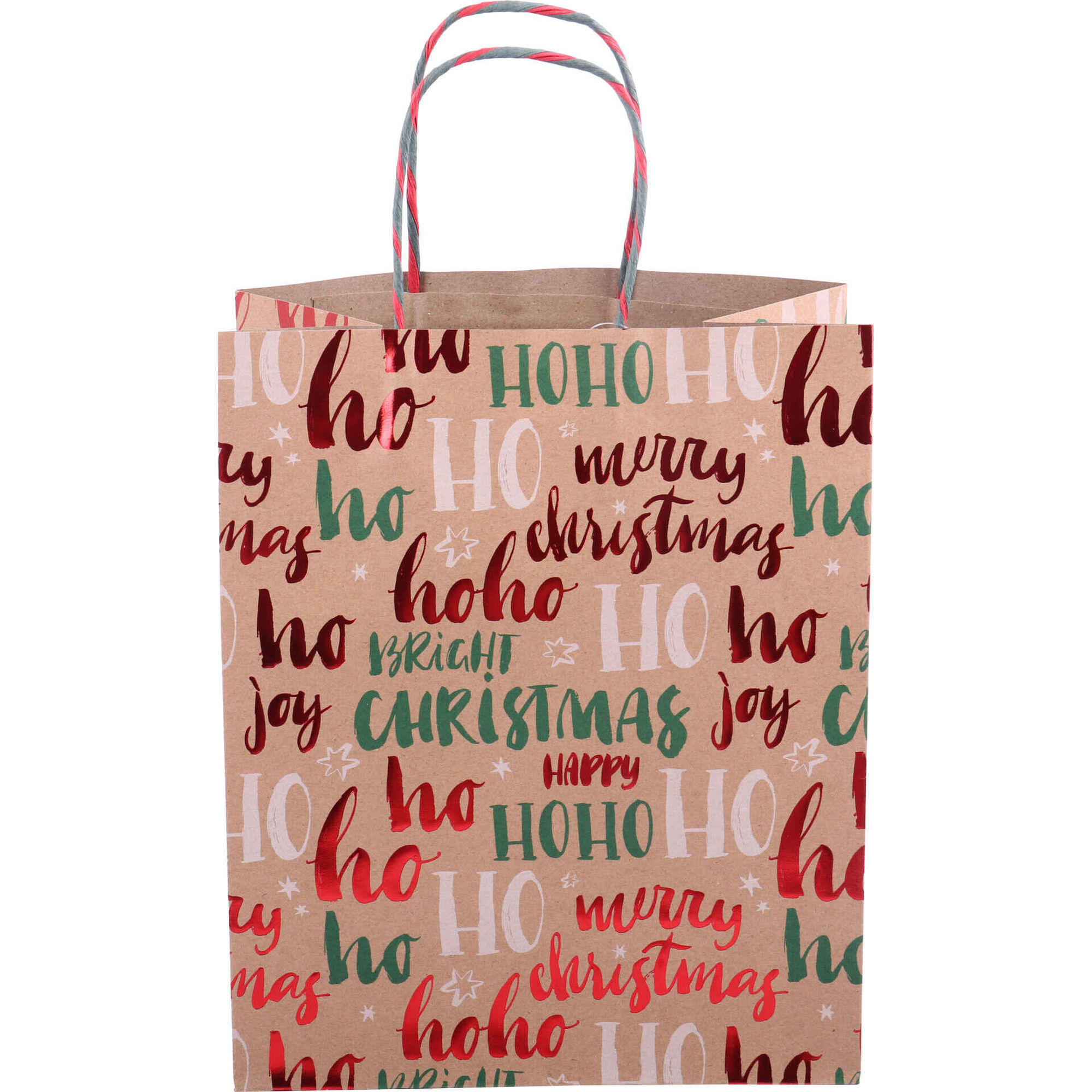 Saco para Presentes Merry Christmas 35x28x14cm