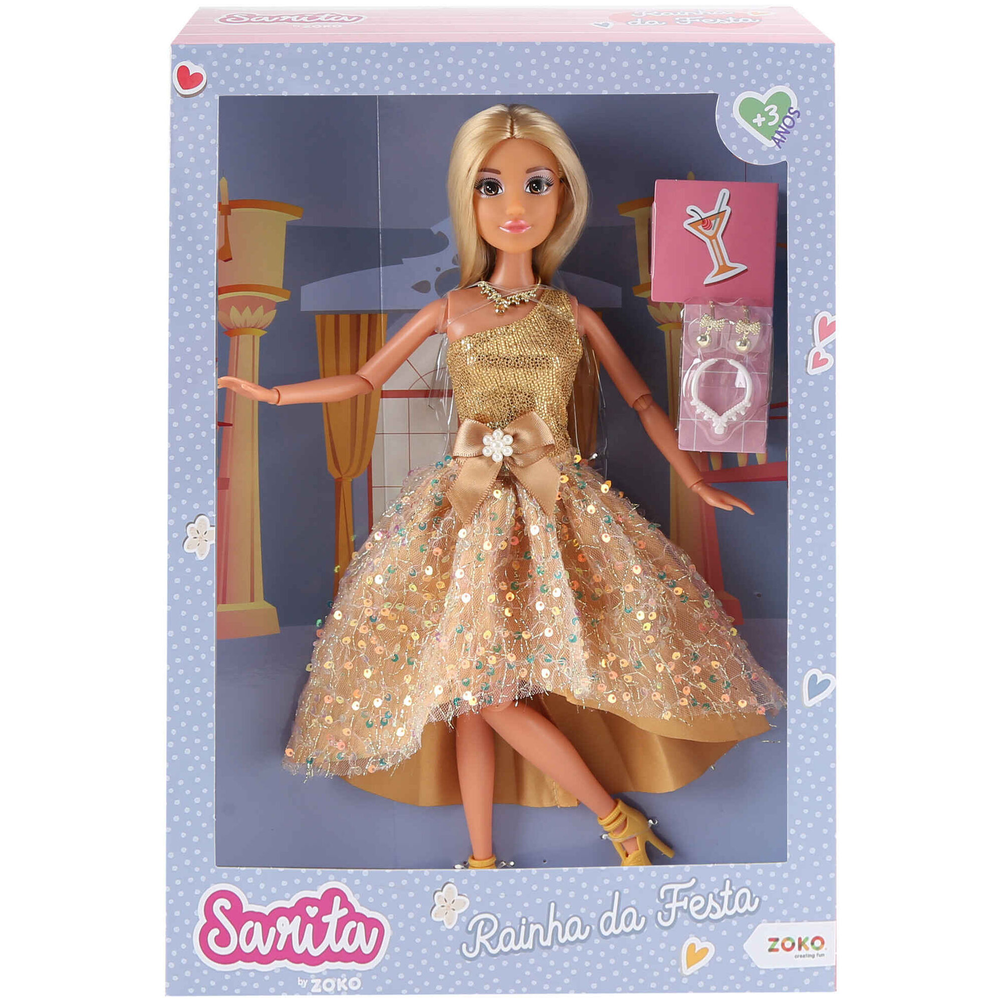 Boneca Sarita Rainha da Festa (vários modelos) Boneca Sarita Rainha da Festa (vários modelos)