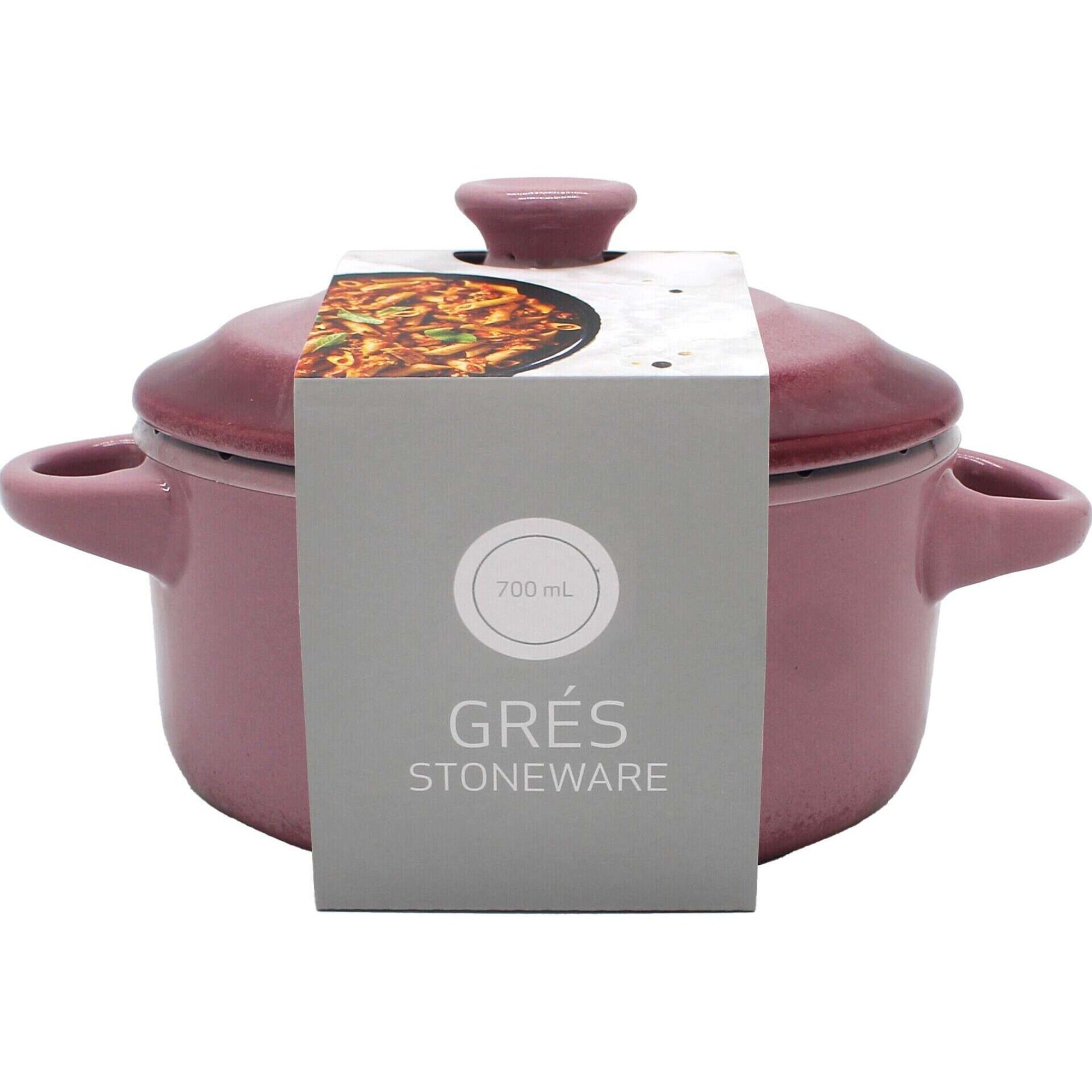 Mini Ca&ccedil;arola para Forno Gr&eacute;s 700ml Malva Kasa