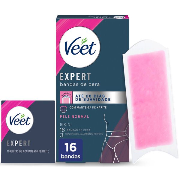 Bandas Depilatórias Cera Fria Bikini Veet