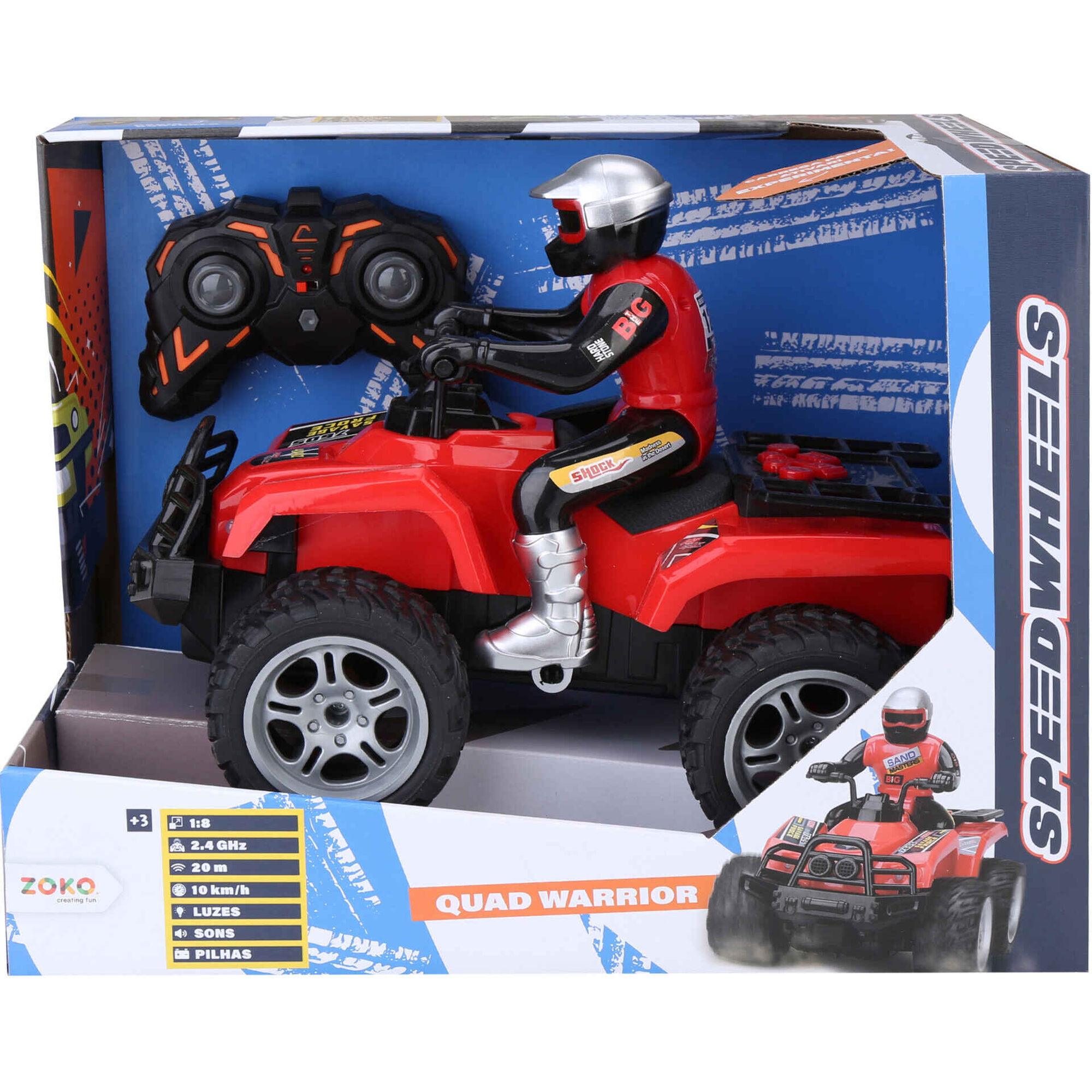 Zoko Speed Wheels - Carro Telecomandado 4x4 Warrior 1:8 2,4GHz (v&aacute;rios modelos)