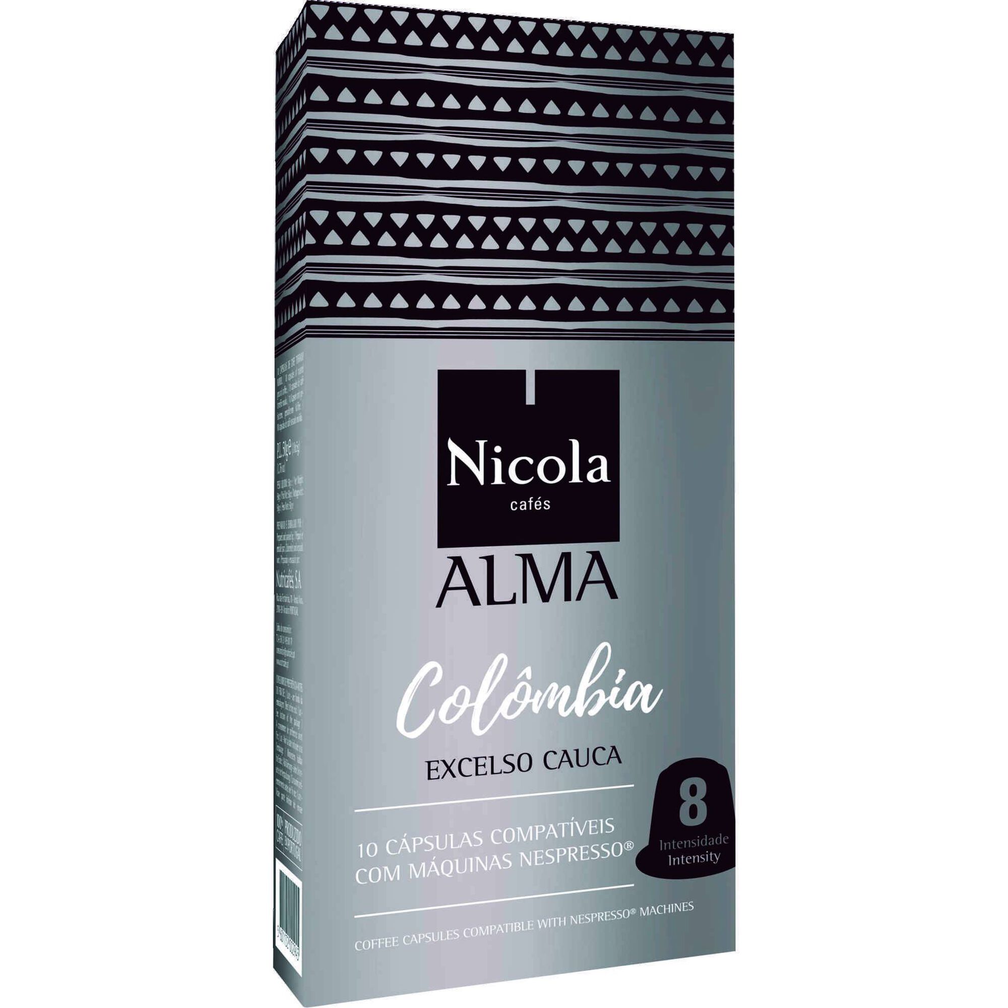 Cápsulas de Café Alma Colômbia Compatível com Nespresso Int 8 Cápsulas de Café Alma Colômbia Compatível com Nespresso Int 8