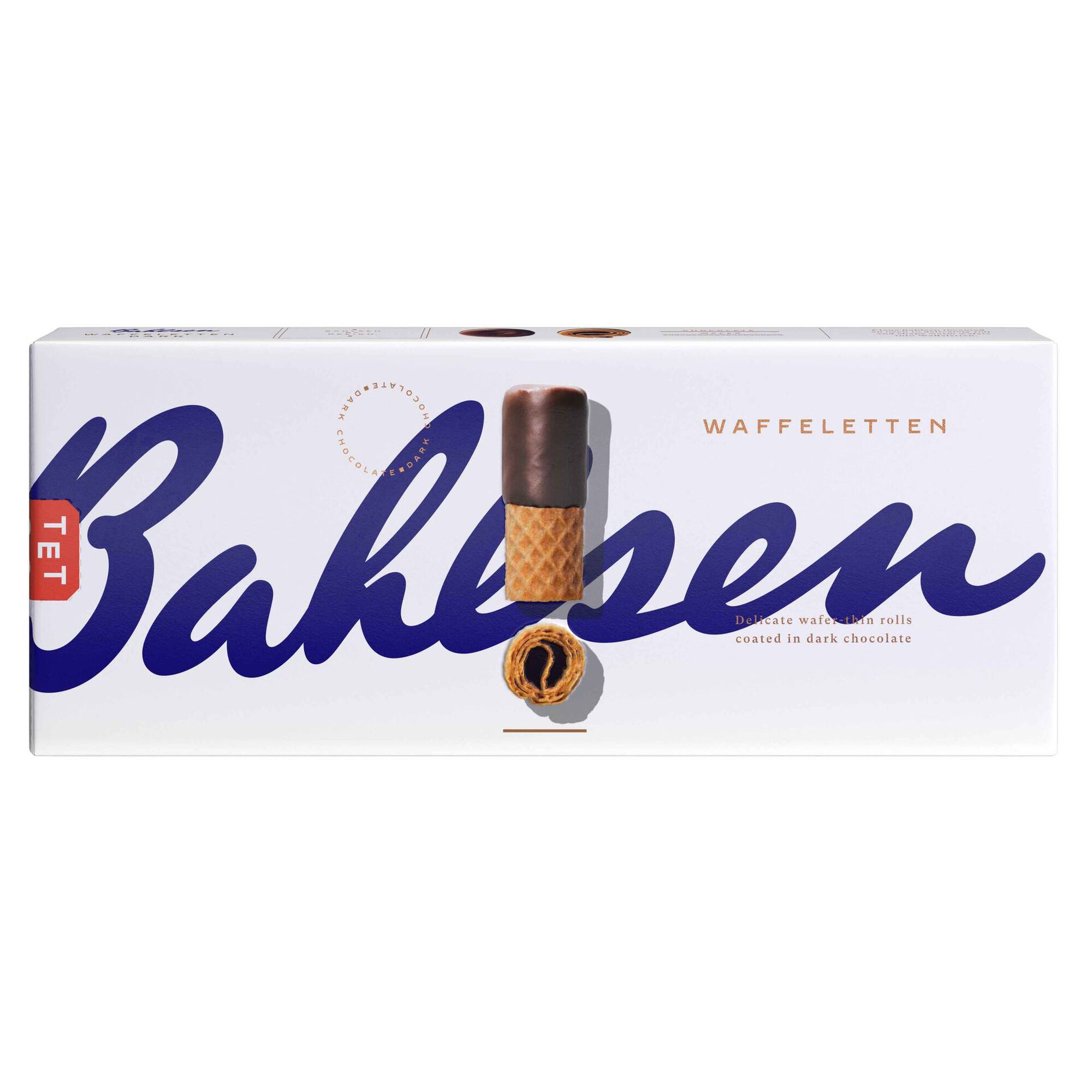 Bolachas Wafers com Chocolate Negro Waffeletten