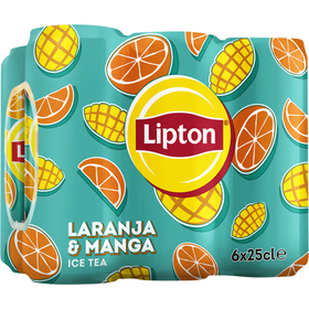 Ice Tea em Lata Laranja e Manga Lipton