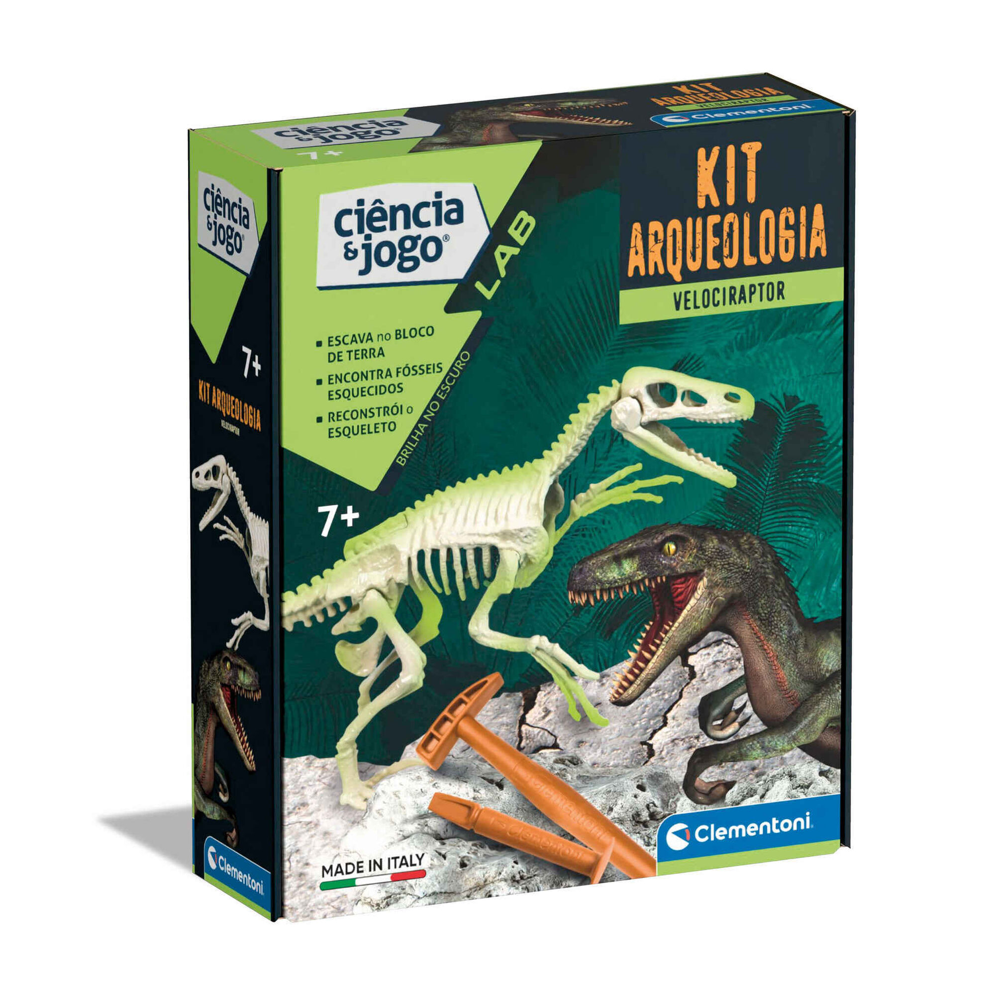 Ciência e Jogo - Kit Arqueologia - Velociraptor Ciência e Jogo - Kit Arqueologia - Velociraptor