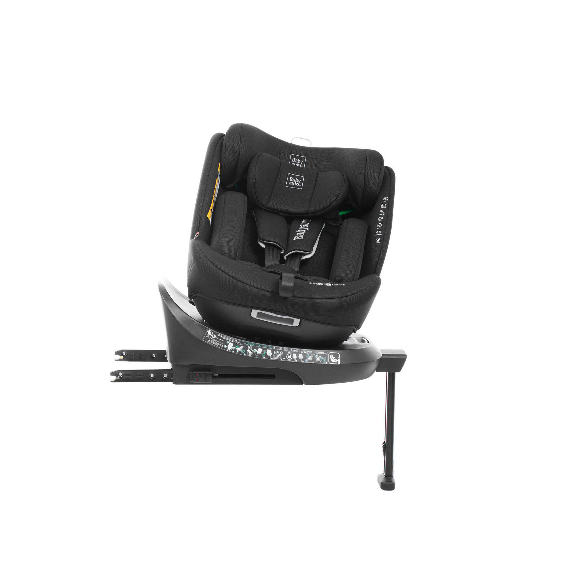Cadeira Auto I-Size 40-150cm Isofix Rotativa Preta Core Babyauto