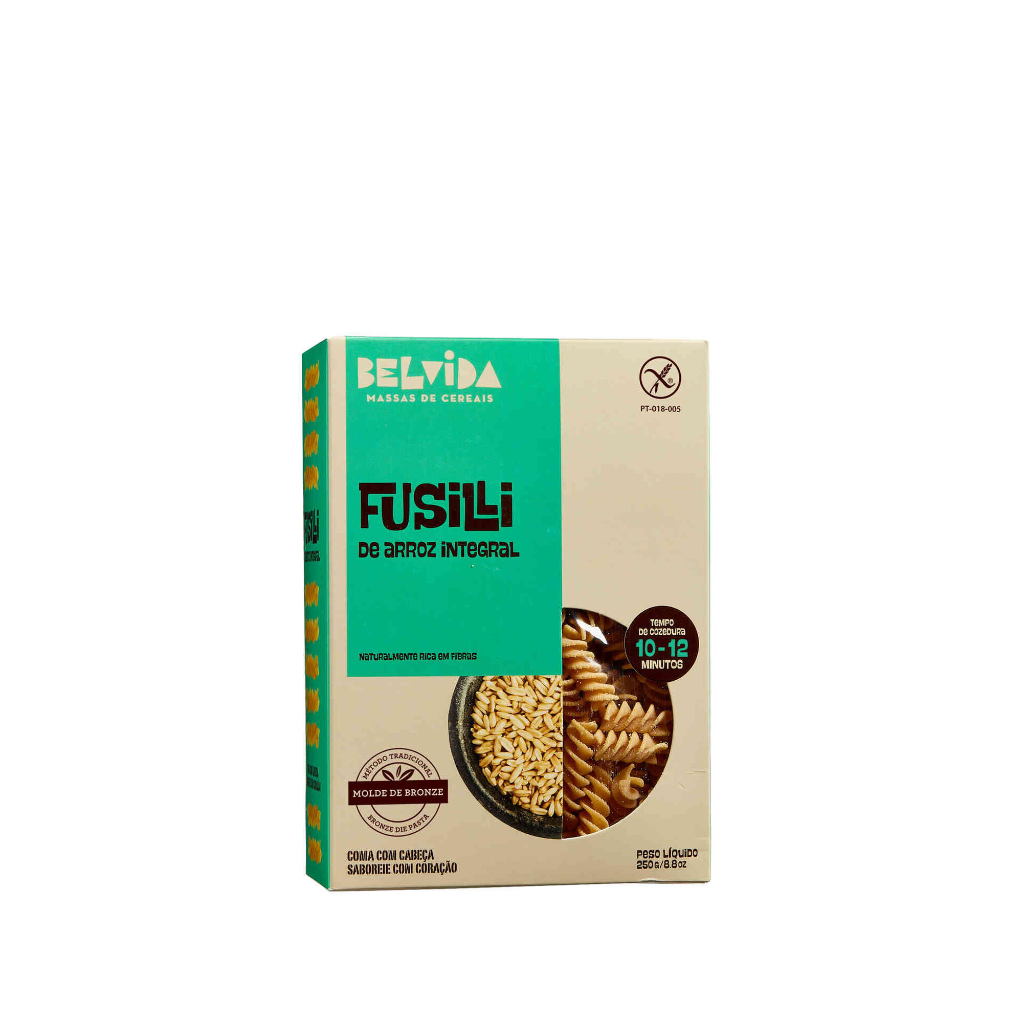 Massa Fusilli Arroz Integral sem Glúten Massa Fusilli Arroz Integral sem Glúten