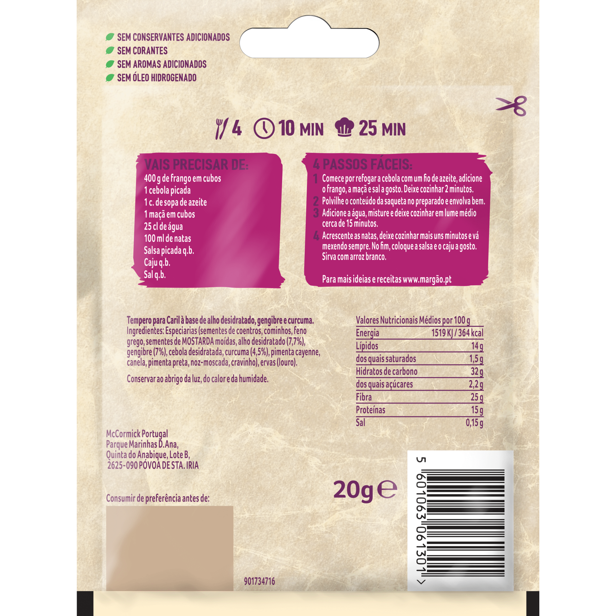 Mistura Express para Caril Mistura Express para Caril