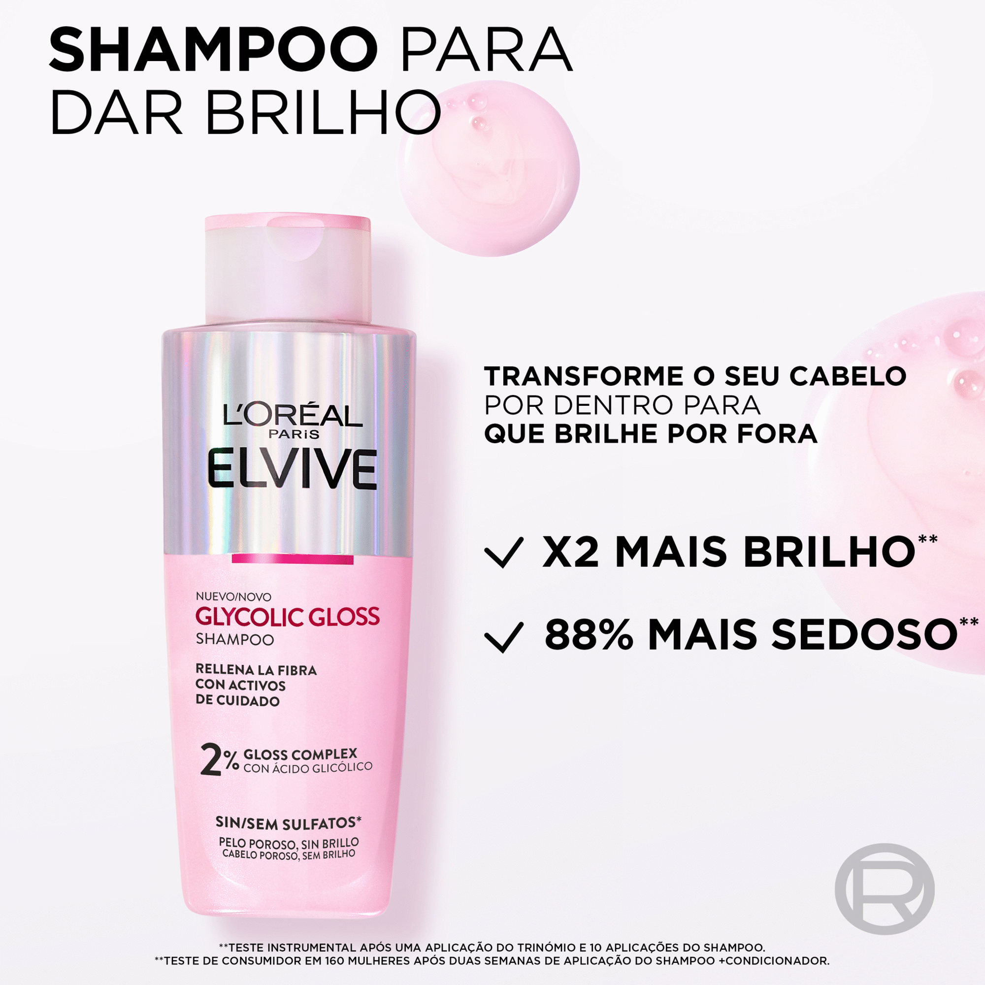 Champ&ocirc; Glycolic Gloss L'Or&eacute;al Paris Elvive