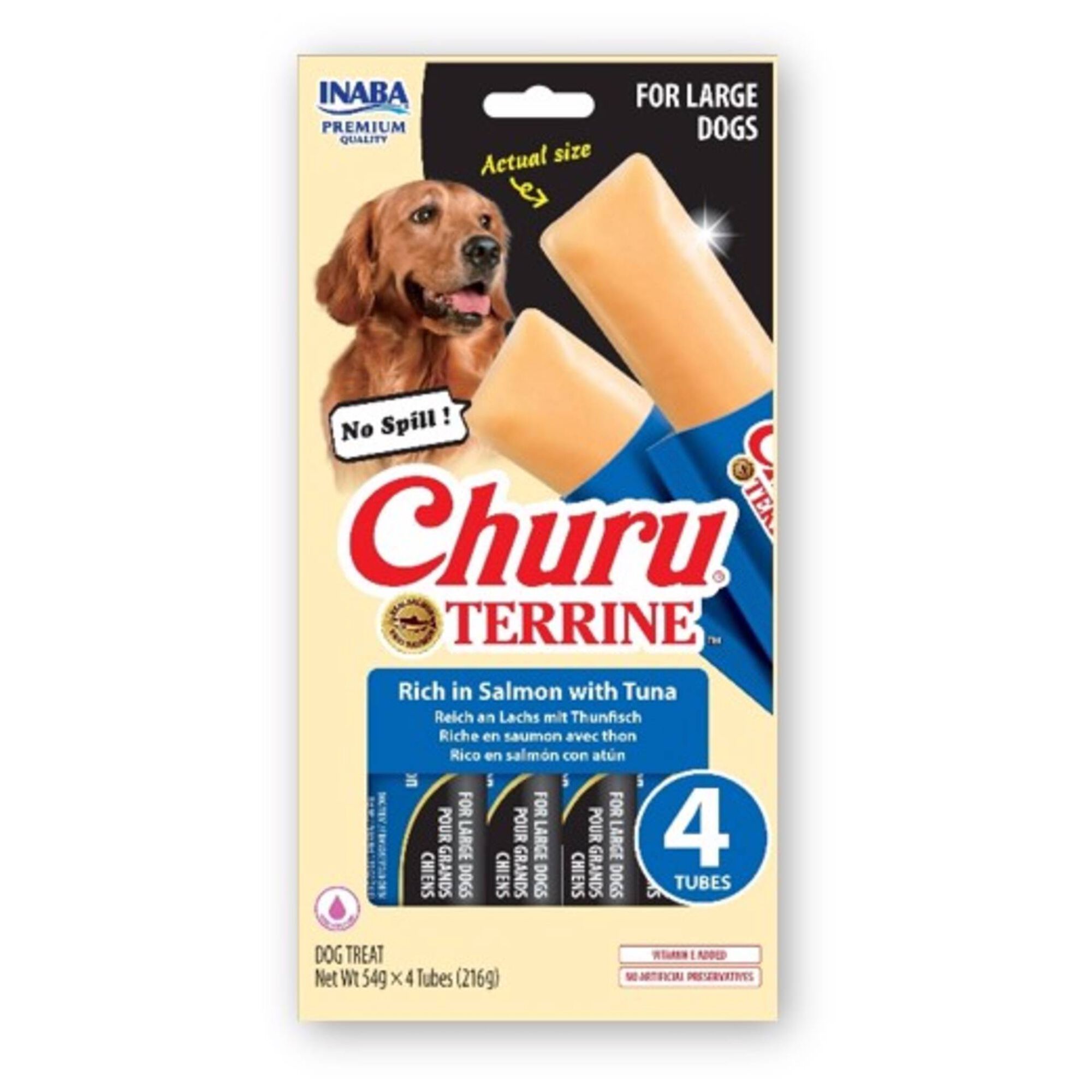 Snack para C&atilde;o Adulto Grande Salm&atilde;o e Atum Churu Terrine