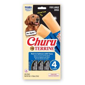 Snack para C&atilde;o Adulto Grande Salm&atilde;o e Atum Churu Terrine