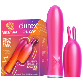 Estimulador Clit&oacute;ris e Vibrador 2 em 1 Durex