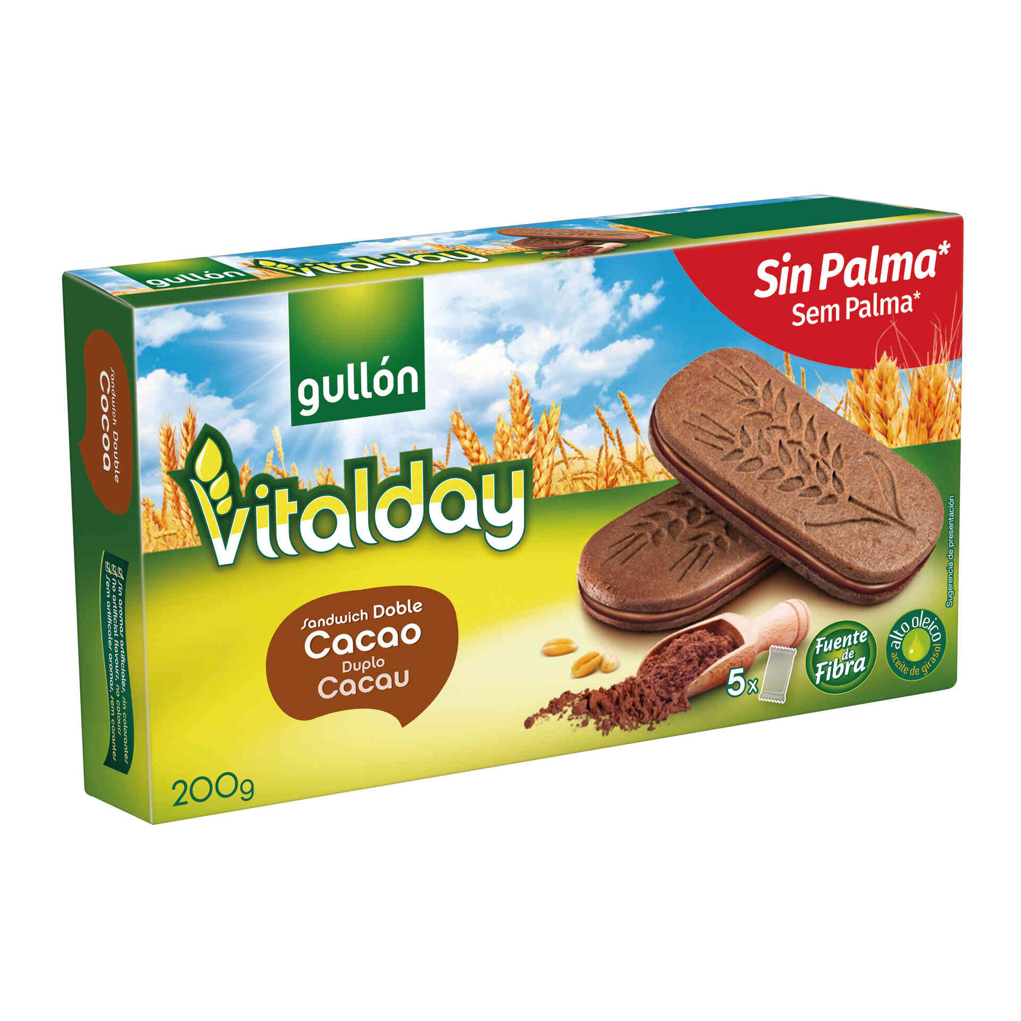 Bolachas Vitalday Recheadas Duplo Cacau