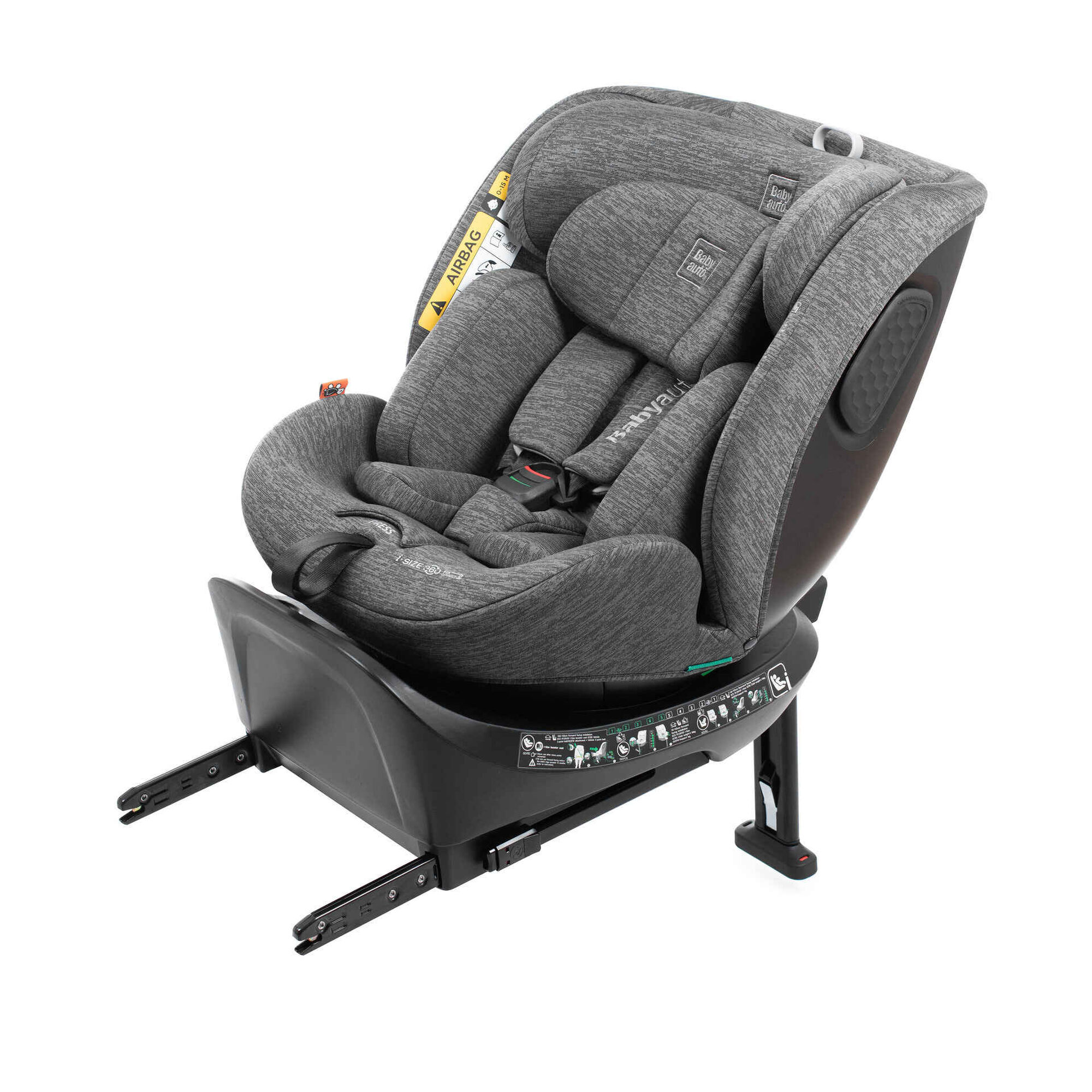 Cadeira Auto I-Size 40-150cm Isofix Rotativa Antracite Core Babyauto