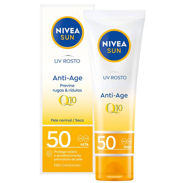 Protetor Solar Sun Rosto Anti-age & Anti-pigts FPS 50 Nivea Sun