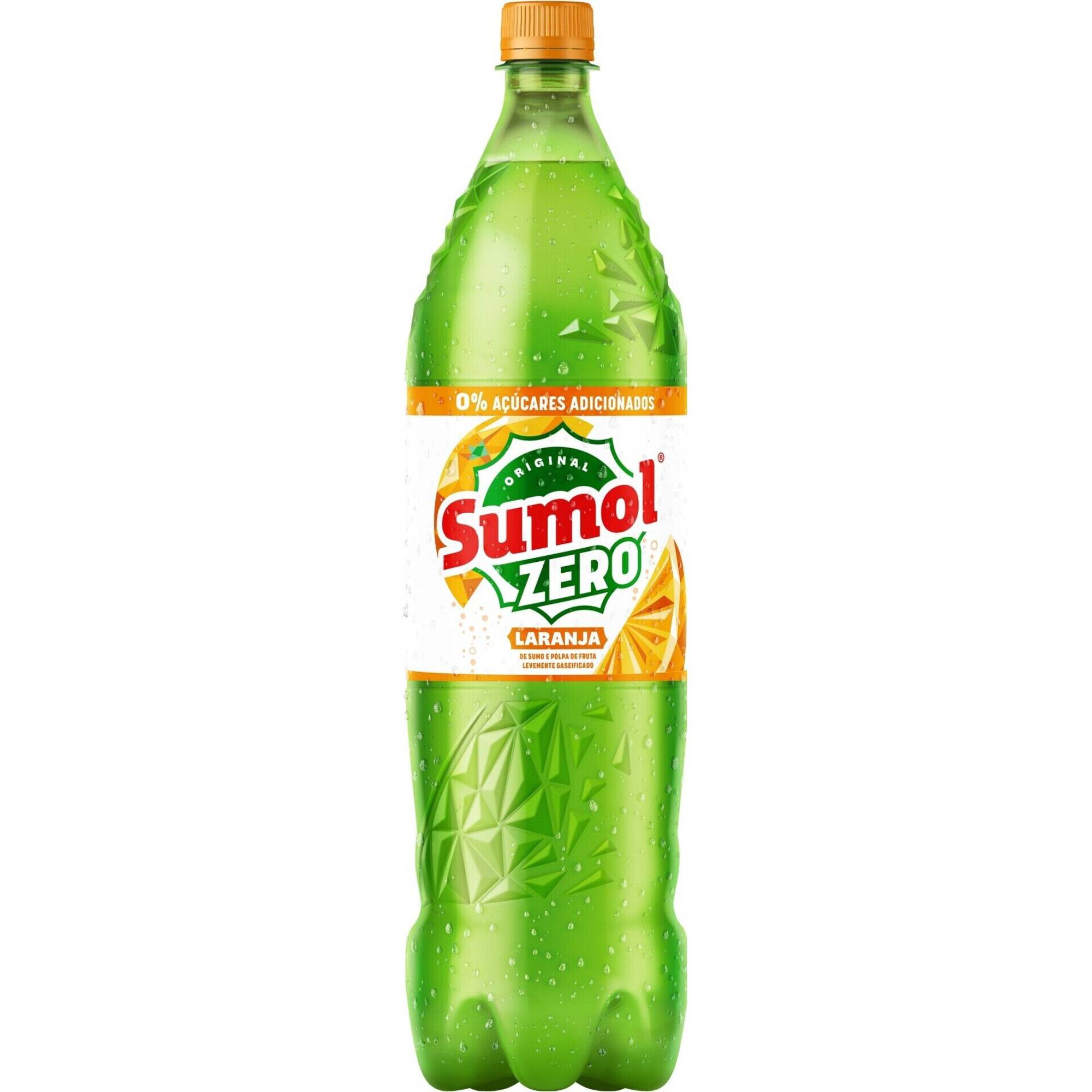 Refrigerante com G&aacute;s Laranja sem A&ccedil;&uacute;car Sumol