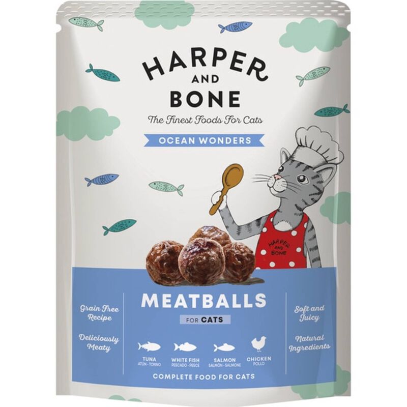 Comida Húmida para Gato Oceano Harper&amp;Bone