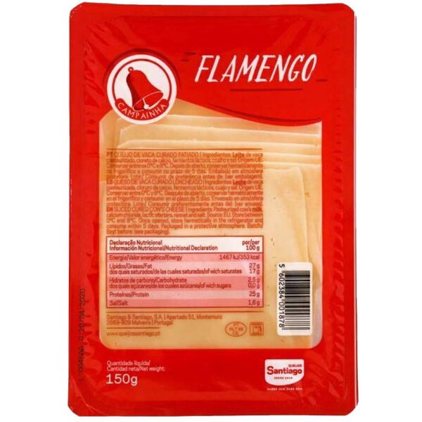 Queijo Flamengo Fatiado Campainha