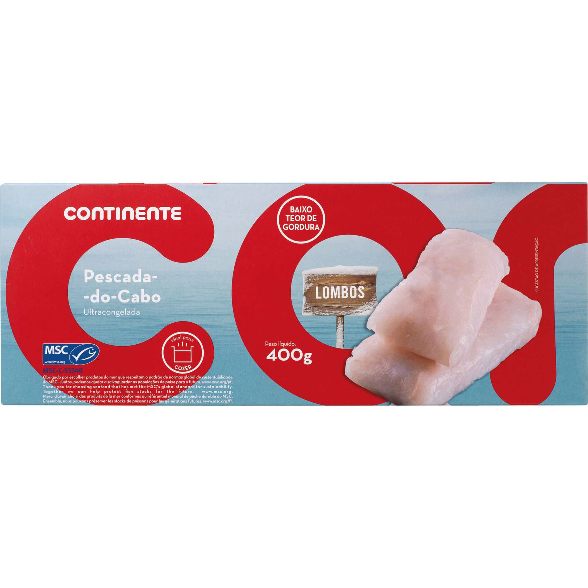 Lombos de Pescada do Cabo Ultracongelada Continente
