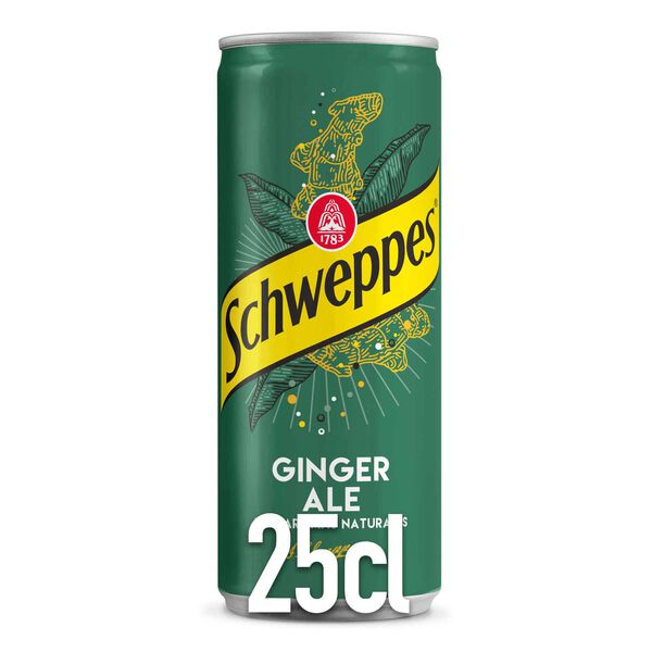 Ginger Ale em Lata Schweppes