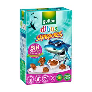 Bolachas Cacau Dibus Sharkies sem Glúten Gullón