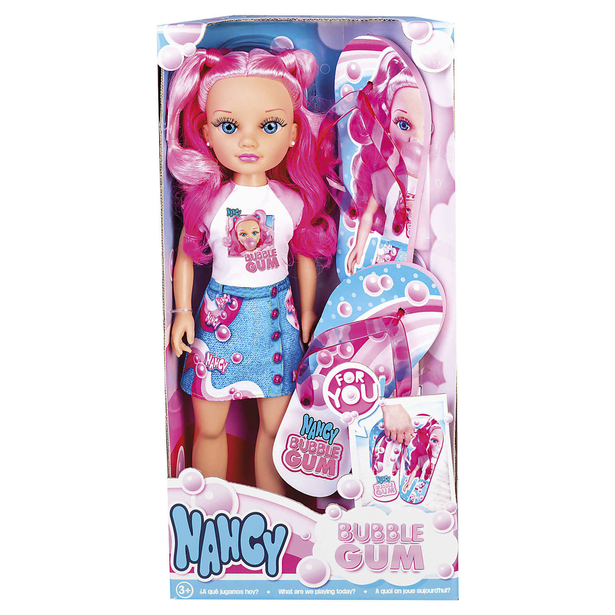 Nancy - Boneca Bubble Gum e Chinelos de Praia