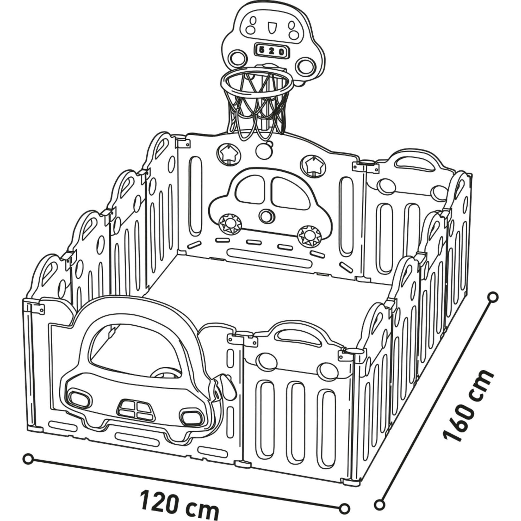 Parque Quadrado Bege Montessori