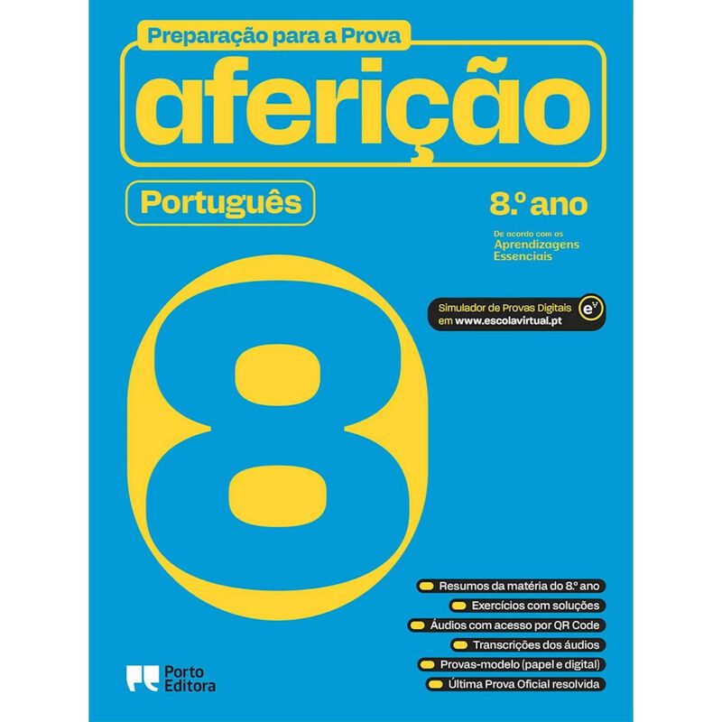 Preparação para a Prova de Aferição - Português - 8.º Ano de Porto Editora