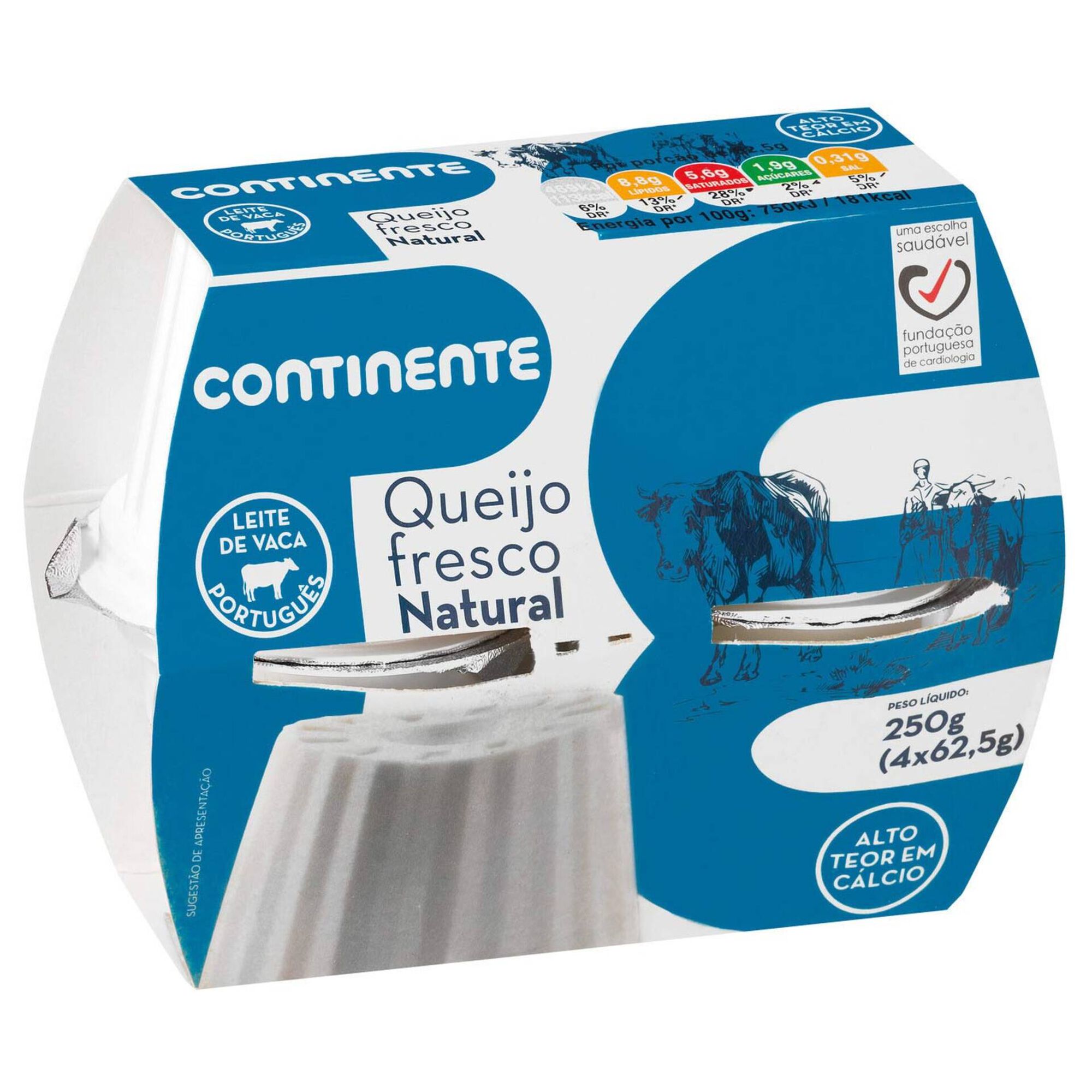 Queijo Fresco Natural Longa Duração