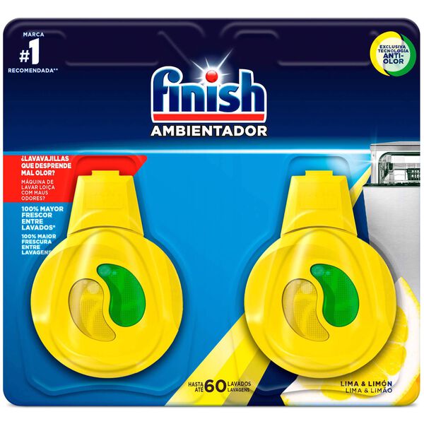 Desodorizante Máquina Loiça Lima e Limão Finish