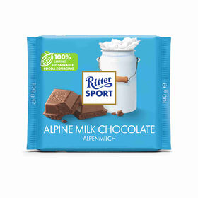 Tablete de Chocolate de Leite Alpine Ritter Sport