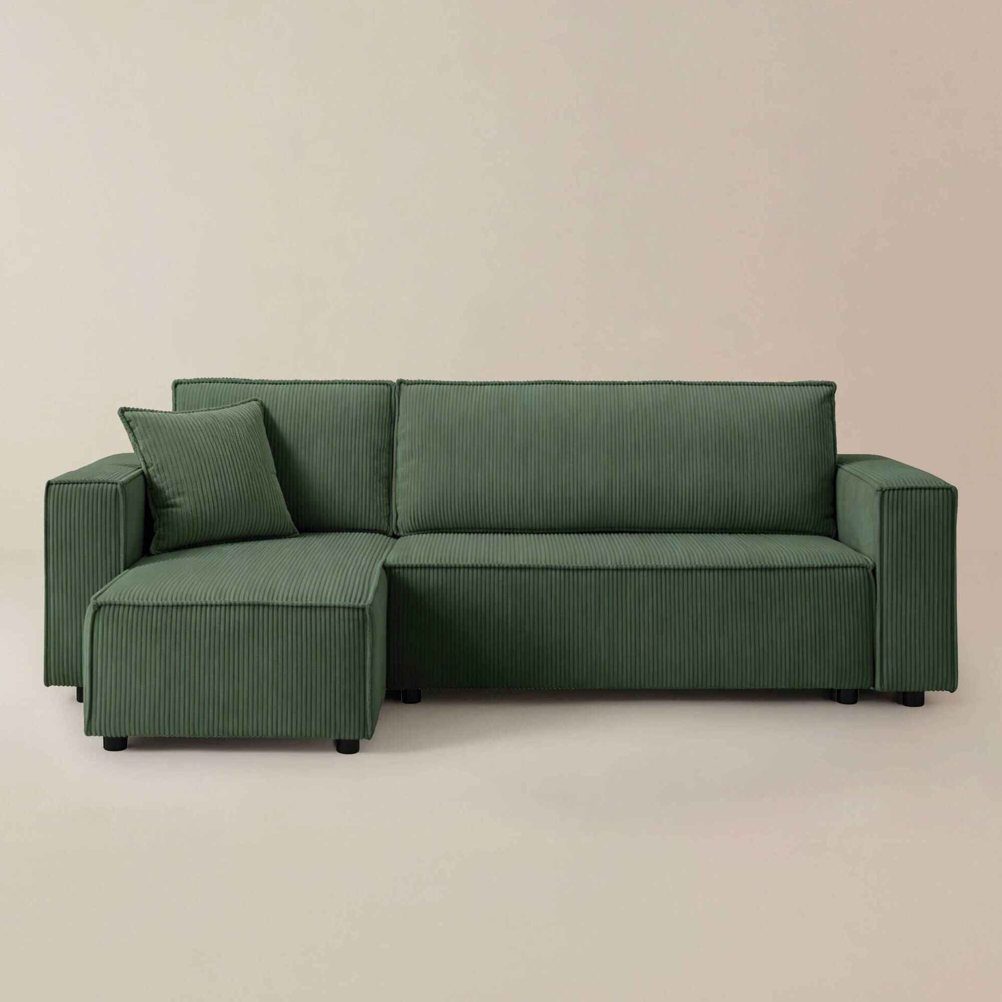Sof&aacute; Cama Chaise Scott Verde Kasa